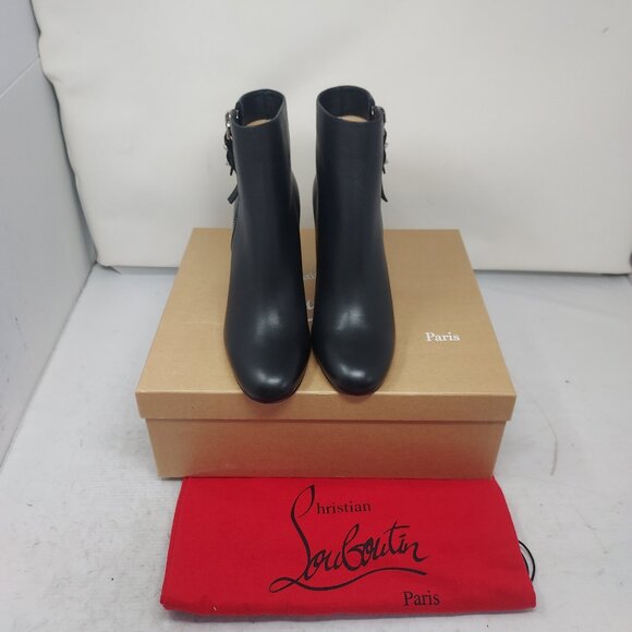 Christian Louboutin Black Ziptotal Black Ankle Boot - Picture 8 of 13